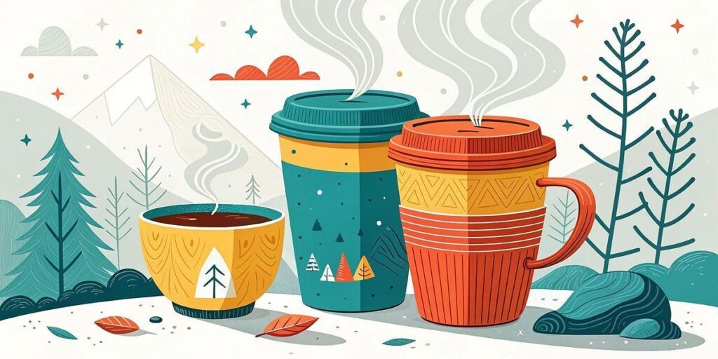 Insulated Coffee Mug With Lid