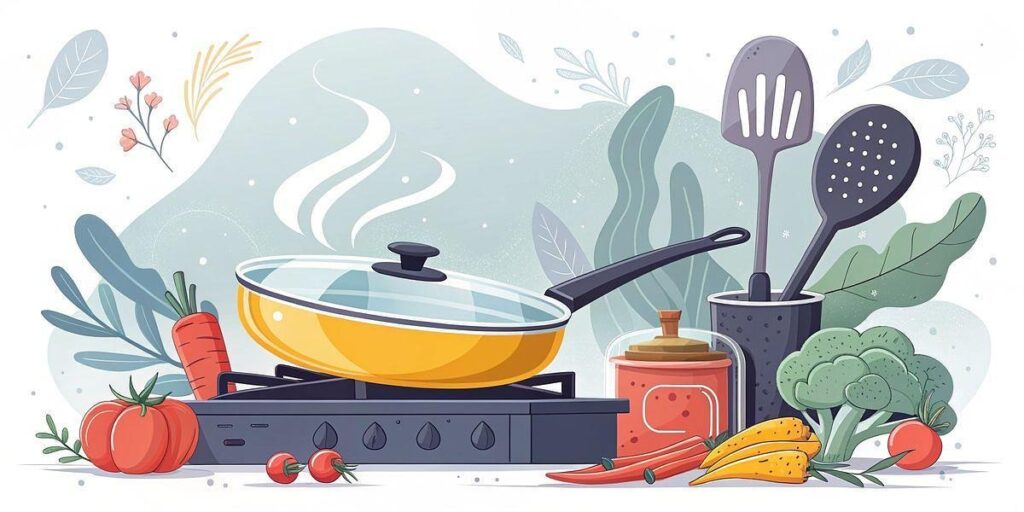 Nonstick Frying Pan With Lid